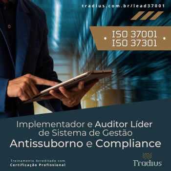 Formao ISO 37001 e ISO 37301 de Auditor Lder e Implementador de Compliance e SGA